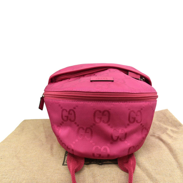 Gucci Children's GG Coated Canvas Backpack Pink Color - Top