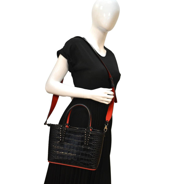 Christian Louboutin Cabata Mini Leather Crossbody Bag - Full View