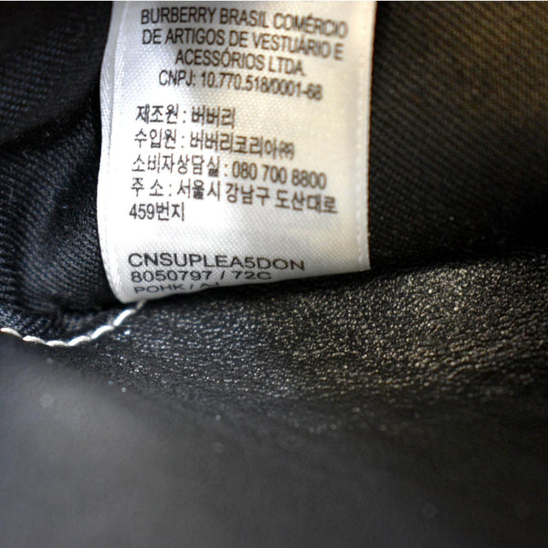 Burberry Mini Cason Check Bum Bag Dark Birch in Brown - Tag Writing