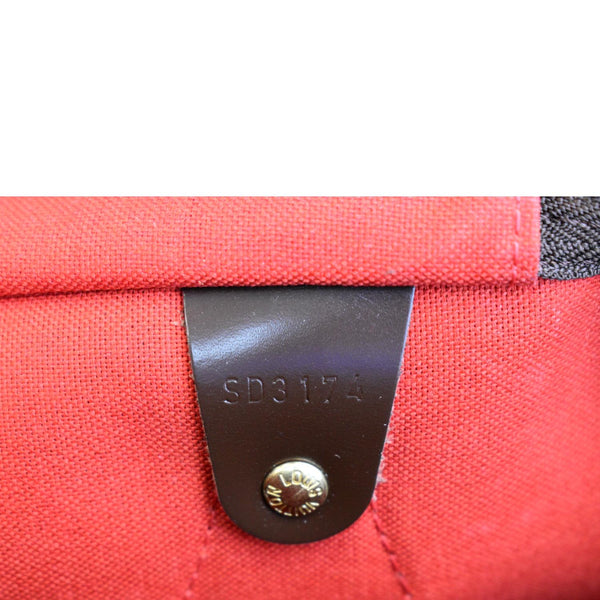 LOUIS VUITTON Speedy 35 Damier Ebene Satchel Bag Brown