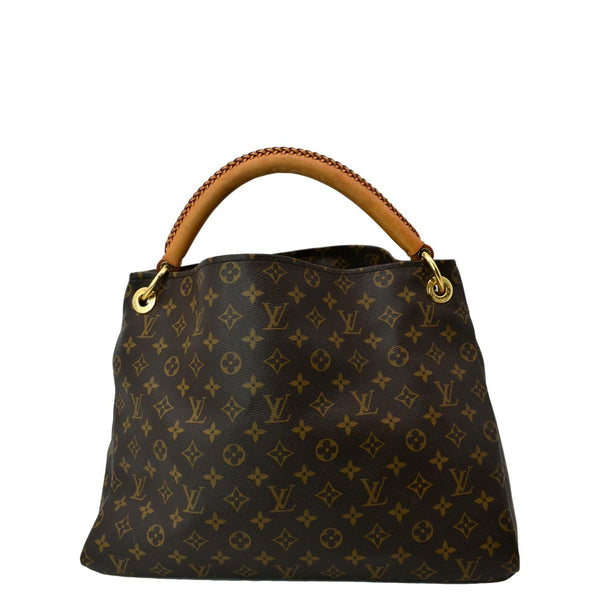 LOUIS VUITTON Artsy MM Monogram Canvas Hobo Bag Brown
