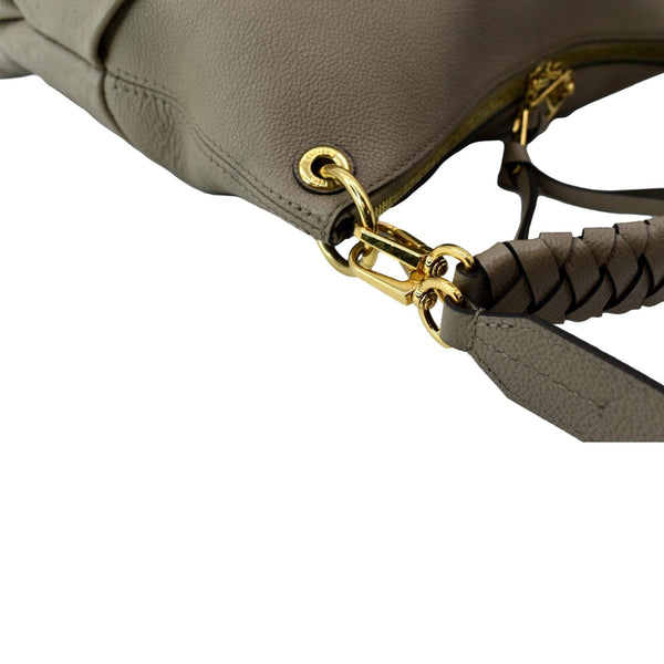 LOUIS VUITTON Maida Monogram Empreinte Leather Hobo Shoulder Bag Tourterelle