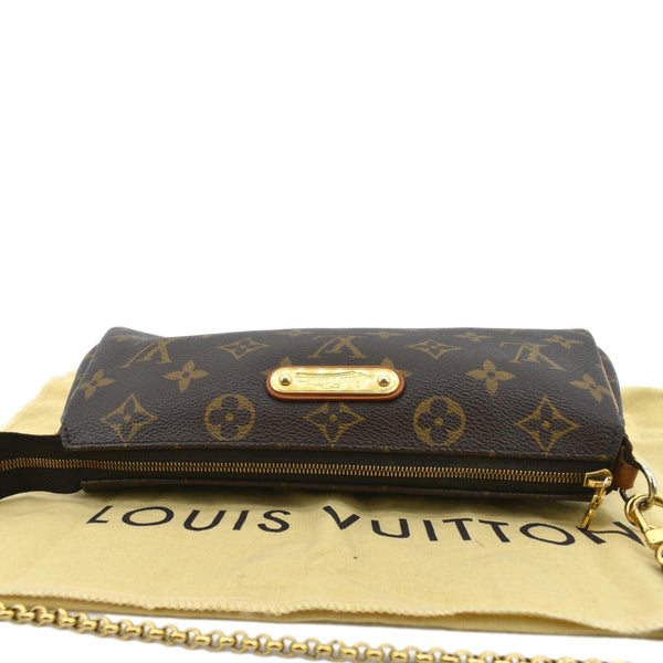 LOUIS VUITTON Pochette Eva Monogram Canvas Crossbody Bag Brown