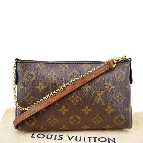 Louis Vuitton Pallas Monogram Clutch Crossbody Bag - Back