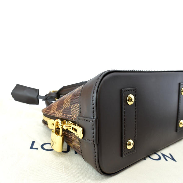 LOUIS VUITTON Alma BB Damier Ebene Satchel Crossbody Bag-DDH
