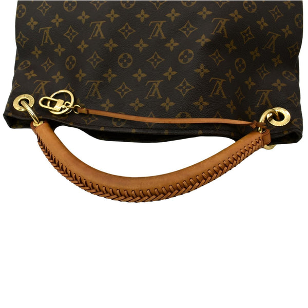 LOUIS VUITTON Artsy MM Monogram Canvas Hobo Bag Brown