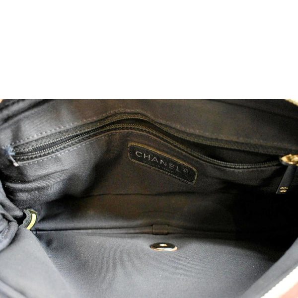 CHANEL Flap Perforated Leather Shoulder Bag Red