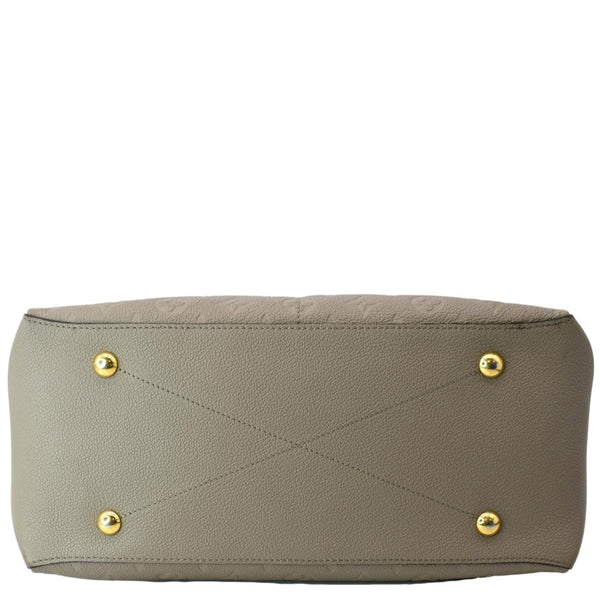 LOUIS VUITTON Maida Monogram Empreinte Leather Hobo Shoulder Bag Tourterelle