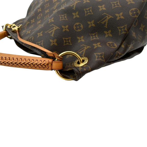 LOUIS VUITTON Artsy MM Monogram Canvas Hobo Bag Brown