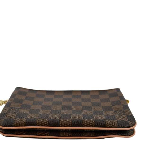 Louis Vuitton Double Zip Pochette Damier Crossbody Bag - Bottom