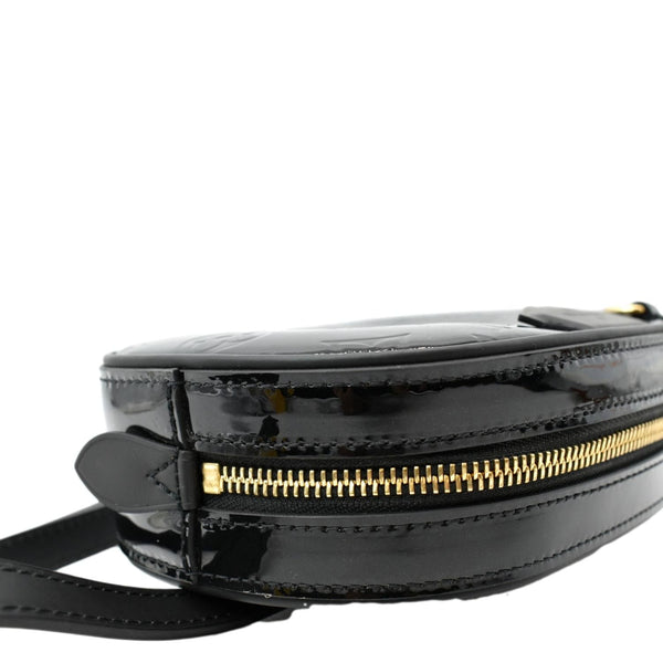 LOUIS VUITTON Monogram Vernis Leather Belt Bag Black