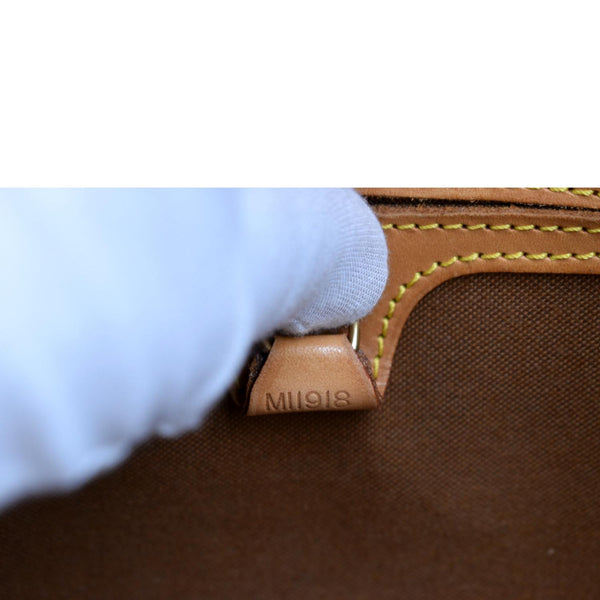 LOUIS VUITTON Ellipse MM Monogram Canvas Satchel Bag Brown