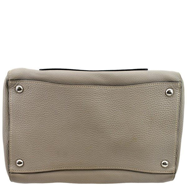 Prada Leather Tote Shoulder Bag in Grey Color - Bottom