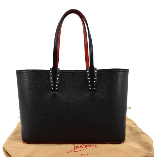 CHRISTIAN LOUBOUTIN Cabata Small Empire Paris Leather Tote Bag Black
