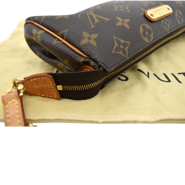 LOUIS VUITTON Pochette Eva Monogram Canvas Crossbody Bag Brown