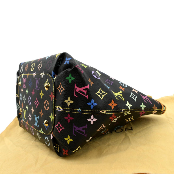 LOUIS VUITTON Annie GM Multicolor Monogram Canvas Shoulder Bag Black