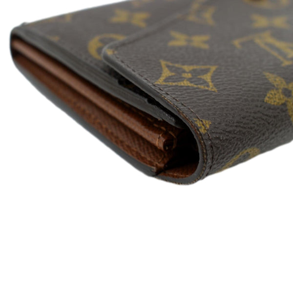 LOUIS VUITTON Sarah Monogram Canvas Wallet Brown