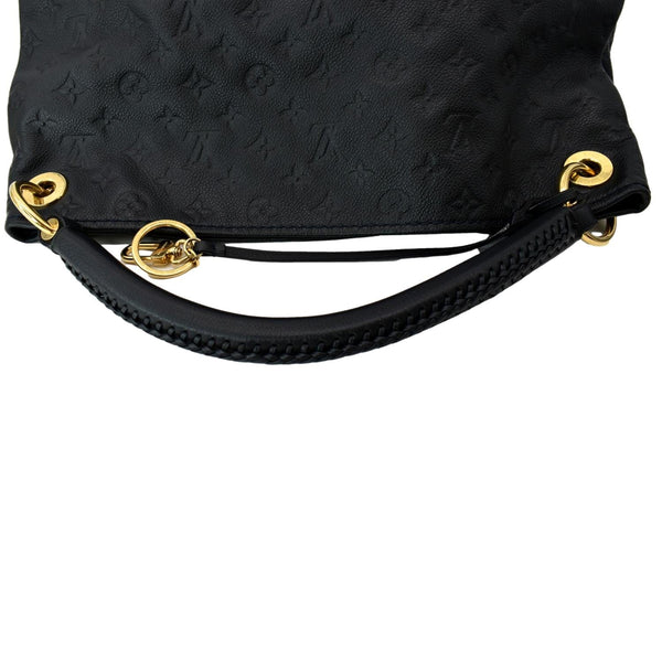 LOUIS VUITTON Artsy MM Empreinte Leather Hobo Bag Black
