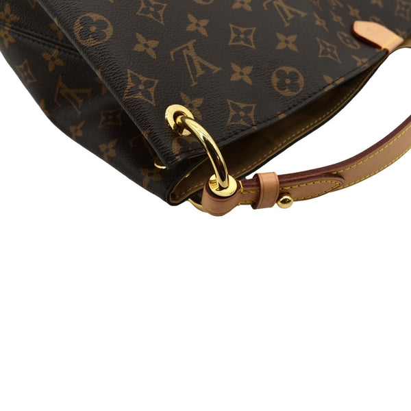 LOUIS VUITTON Graceful MM Monogram Canvas Hobo Bag Brown - Hot Deals