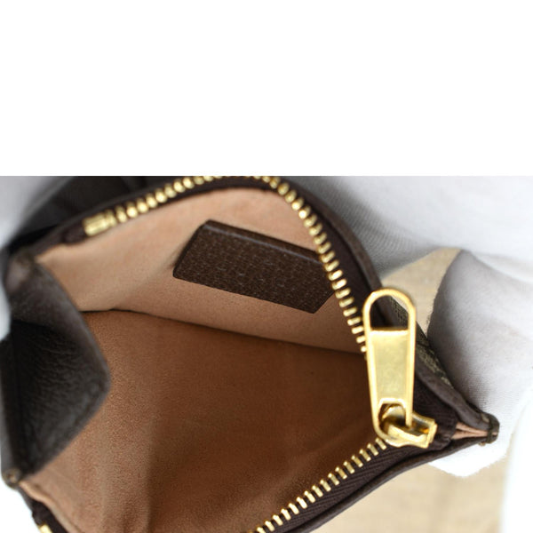 Gucci Ophidia GG Supreme Canvas Card Case Brown - Inside