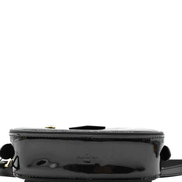 LOUIS VUITTON Monogram Vernis Leather Belt Bag Black