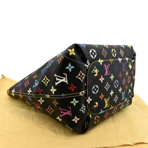 LOUIS VUITTON Annie GM Multicolor Monogram Canvas Shoulder Bag Black