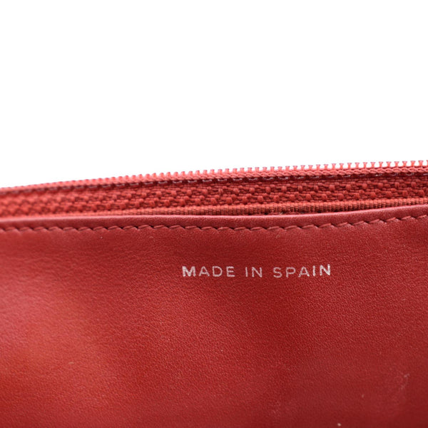 CHANEL CC WOC Caviar Leather Wallet On Chain Crossbody Bag Red