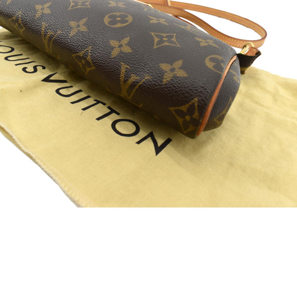 LOUIS VUITTON Pochette Eva Monogram Canvas Crossbody Bag Brown