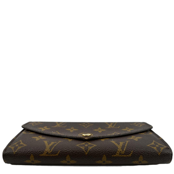 LOUIS VUITTON Sarah Monogram Canvas Wallet Brown