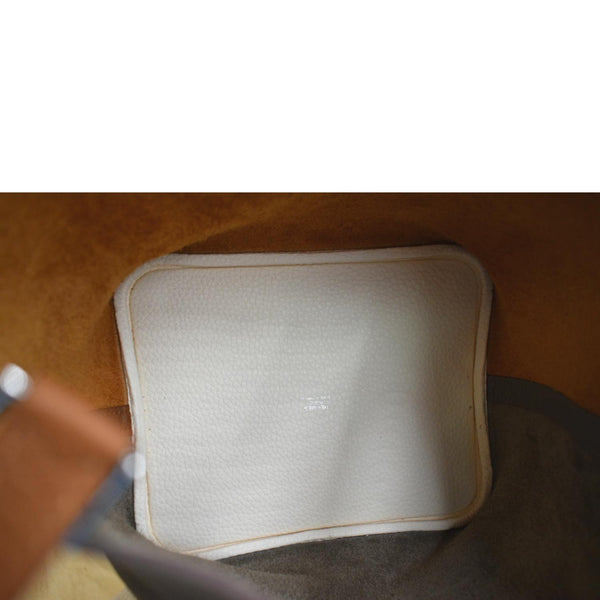 HERMES Picotin Lock 22 Taurillon Clemence Leather Satchel Bag Bicolor