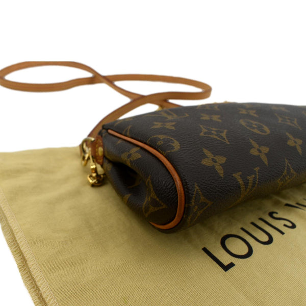 LOUIS VUITTON Pochette Eva Monogram Canvas Crossbody Bag Brown