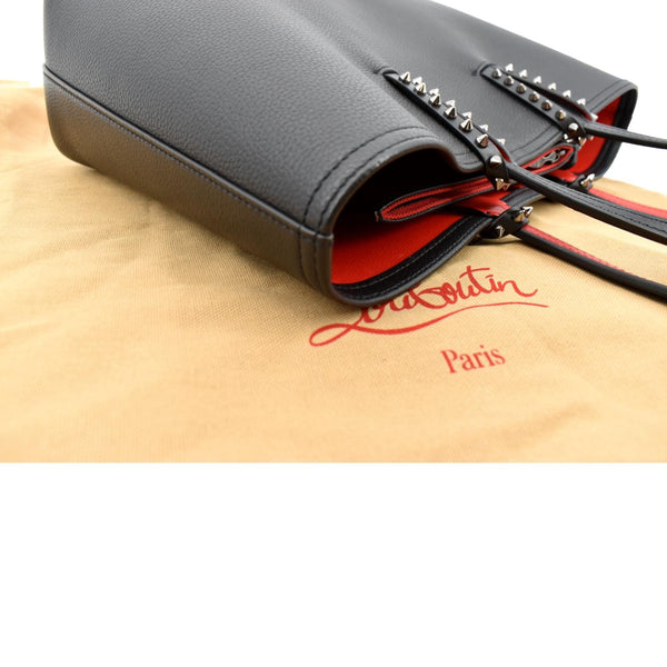 CHRISTIAN LOUBOUTIN Cabata Small Empire Paris Leather Tote Bag Black