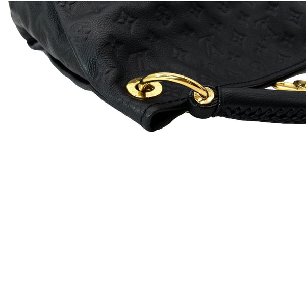 LOUIS VUITTON Artsy MM Empreinte Leather Hobo Bag Black