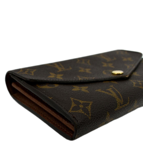 LOUIS VUITTON Sarah Monogram Canvas Wallet Brown