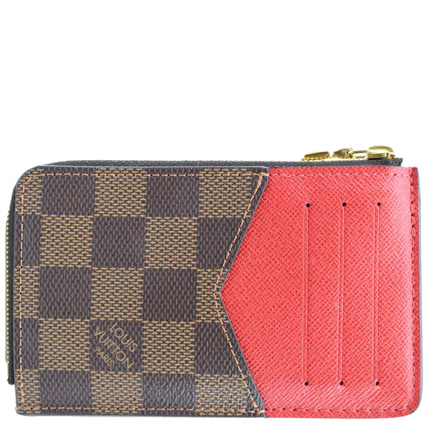LOUIS VUITTON Recto Verso Damier Ebene Card Holder Brown