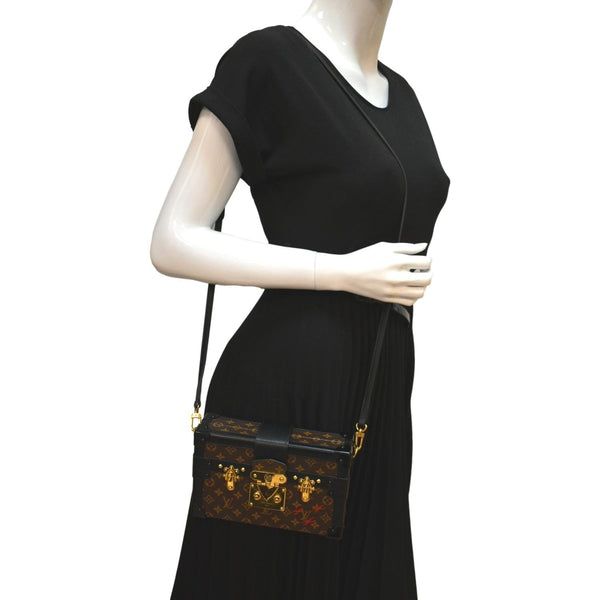 Louis Vuitton Trunk Clutch Monogram Crossbody Bag - Full View