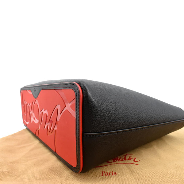 CHRISTIAN LOUBOUTIN Cabata Small Empire Paris Leather Tote Bag Black