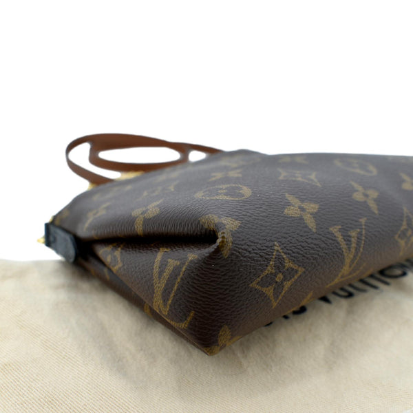 Louis Vuitton Pallas Monogram Clutch Crossbody Bag - Left Corner