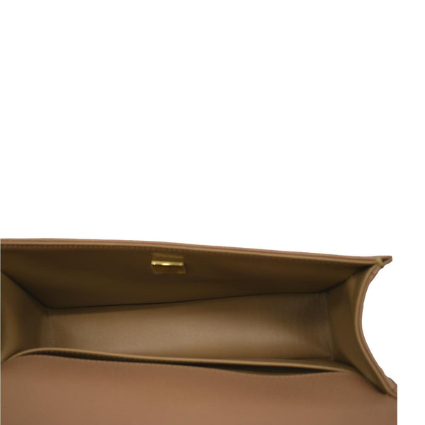 CHANEL Medium Boy Flap Chevron Caviar Leather Crossbody Bag Beige