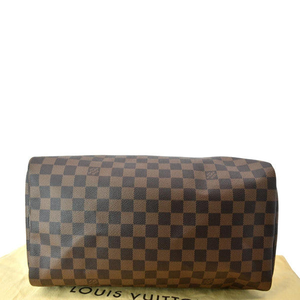 LOUIS VUITTON Speedy 35 Damier Ebene Satchel Bag Brown