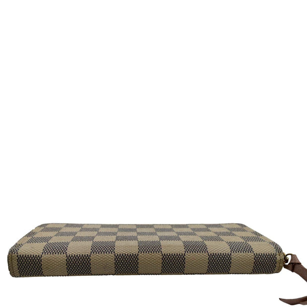 Louis Vuitton Clemence Damier Azur Wallet in White - Bottom