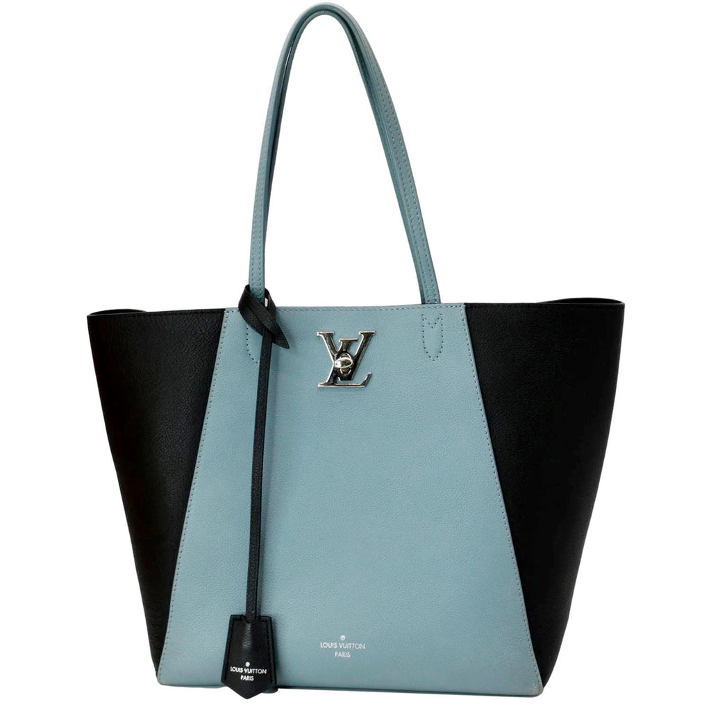 Louis Vuitton LockMe Cabas Tote Bag Black Leather ref.596987 - Joli Closet