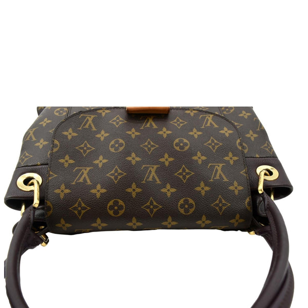 LOUIS VUITTON Olympe Monogram Canvas Satchel Shoulder Bag Brown