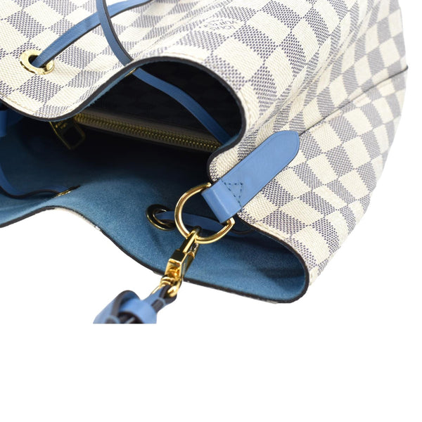 LOUIS VUITTON Neonoe Damier Azur Shoulder Bag White