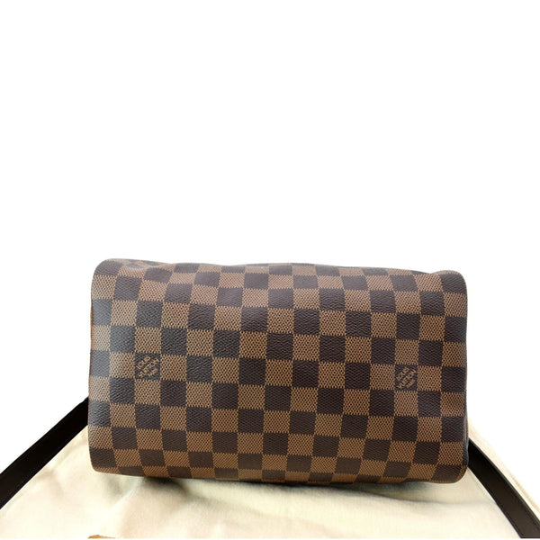 LOUIS VUITTON Speedy 25 Bandouliere Damier Ebene Shoulder Bag Brown