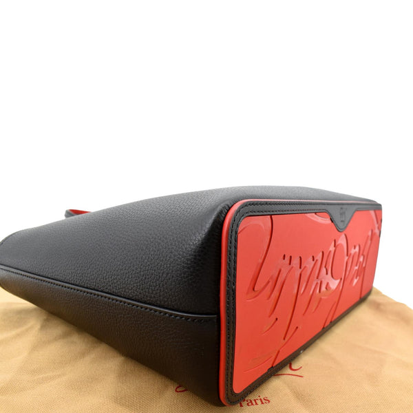 CHRISTIAN LOUBOUTIN Cabata Small Empire Paris Leather Tote Bag Black