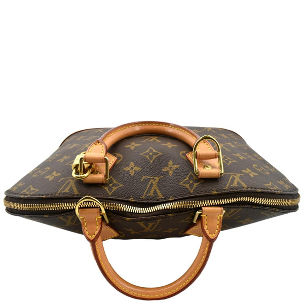Louis Vuitton Alma PM Monogram Canvas Satchel Bag Brown - Top
