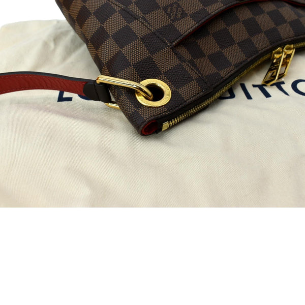 LOUIS VUITTON South Bank Besace Damier Ebene Crossbody Bag Brown