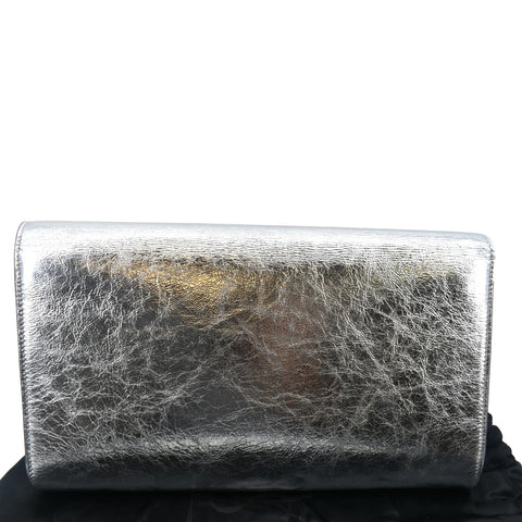 Yves Saint Laurent Belle de Jour Leather Clutch Bag - Back