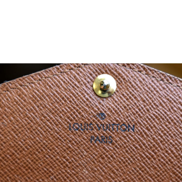 LOUIS VUITTON Sarah Monogram Canvas Wallet Brown